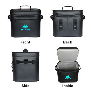 Mochila Térmica para Exteriores <span class=keywords><strong>Miren</strong></span>, Enfriador de 24 Latas, Negra, para Camping, Impermeable y Aislada, Personalizable OEM - Product Image 6