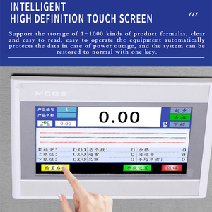 Báscula de control de peso de grado alimenticio 2 con cinta transportadora, alta precisión, sistema de rechazo con pantalla táctil, altura personalizable - Product Image 2