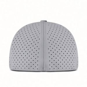 Gorra de Béisbol de Sarga de Algodón de 6 Paneles Sin Estructura con Cierre Ajustable y Orificio - Product Image 6