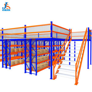 أرفف منصة نقالة مضلعة ميزانين بهيكل صلب مزدوج أرفف أرضية ميزانين - Product Image 6