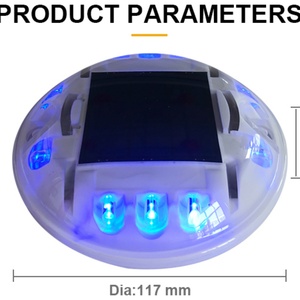 Luz de Advertencia Reflectante para Carreteras GUANGAN de Alta Luminosidad, IP68, Impermeable, con Energía Solar, LED, de Aluminio, para Exteriores - Product Image 4