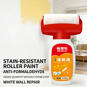 Bunkerway Acrylic Interior Wall Repair <b>Coating</b> Liquid <b>Paint</b> with Titanium Dioxide for Home Use Brush & Roller Application - Product Image 4