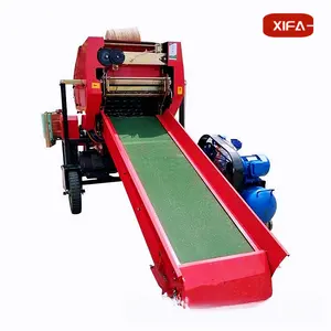 Silage bundling and coating all-in-one machine Farm corn straw coating machine Sugarcane tail leaf bundling machine