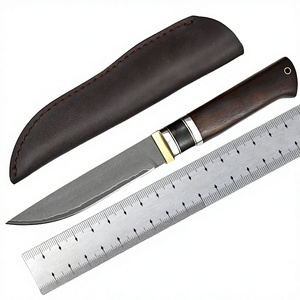 Couteau de chasse et de pêche portable WINLEE Boutique, triple acier, manche en bois de rose, qualité industrielle, lame fixe super tranchante - Product Image 3