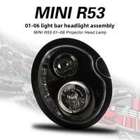 Convient pour l'assemblage des phares de BMW MINI R50 01-06, phare au xénon à lentille LED Angel Eye modifiée R52 R53