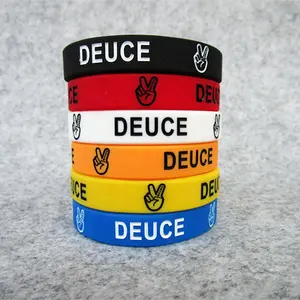 Custom Silicone Wristband Band Silicone Rubber Bracelets With Your Design