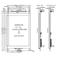 Vente du fabricant 3.5 "320x480 480*320 module d'affichage IPS TFT LCD avec interface ILI9488 IC SPI pour l'instrumentation