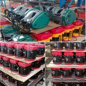 <span class=keywords><strong>Mini</strong></span> grue en acier électrique 220V petit palan de levage nouvelle Suspension à câble métallique simple Double trou chaîne Type de fronde livraison gratuite - Product Image 5