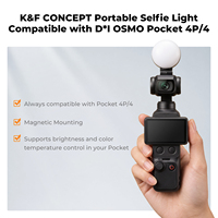 K&F Concept LM06 Mini Magnetic Fill Light Kompatibel dengan DJI Osmo Pocket 4 Pro
