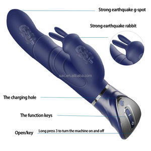SacKnove Adult Produkte Silikon USB 10 Vibration Rotierender G-Punkt Dildo Sexspielzeug Schub Hase Kaninchen <span class=keywords><strong>Vibrator</strong></span> Für Frauen Vagina - Product Image 6