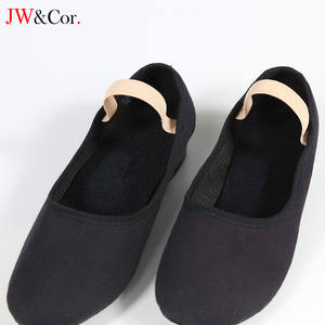 Zapatos <span class=keywords><strong>de</strong></span> <span class=keywords><strong>Ballet</strong></span> Profesionales <span class=keywords><strong>de</strong></span> Alta Calidad para Profesora, <span class=keywords><strong>de</strong></span> Lona, Tacón Bajo, Color Negro, para Mujer, Venta al Por Mayor JW - Product Image 2