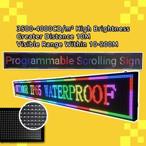P10 Outdoor <strong>LED</strong> Sign Programmable Scrolling <strong>LED</strong> <strong>Display</strong>, RGB Full Color High Brightness <strong>Digital</strong> Electronic Message <strong>Display</strong> - Product Image 4