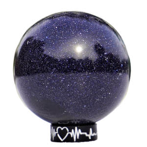 Esfera de Piedra Azul al por Mayor, Bola de Cristal de Cuarzo Transparente de Alta Calidad, Pequeña Esfera Pulida con Forma de Corazón, Mascota del Amor Feng Shui - Product Image 2