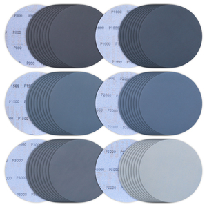 Disques de ponçage en carbure de silicium de 6 pouces à fixation auto-agrippante, grain 1000-5000, papier abrasif étanche pour automobile, bois et métal - Product Image 1