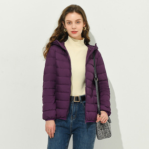 Manteau chaud d'hiver en duvet d'<span class=keywords><strong>eider</strong></span> en nylon avec rembourrage en duvet de canard Veste en duvet pour femmes - Product Image 2