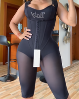 Meilleures ventes Body sculptant sans manches mi-longueur avec baleines latérales en acier et effet ventre plat