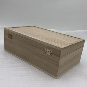 Caja de almacenamiento de regalo de madera Paulownia Caja de baratija de madera barata - Product Image 5