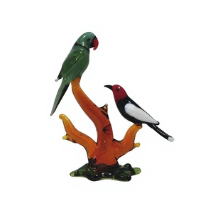 Nuevo adorno de cristal de Murano soplado a mano, estilo Art Deco, con diseño de pavo real, para decoración del hogar en Diwali y bodas. - Product Image 1