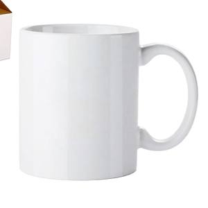 Zibo White Porcelain <b>Mug</b> Irregular Shape Minimalist Design Digital Printing Customizable For Promotional Gifts - Product Image 2