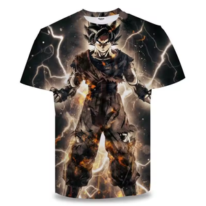 T-shirt Estiva Personalizzata da Uomo con Stampa 3D, Magliette Cool <span class=keywords><strong>Anime</strong></span>, Streetwear, T-shirt Oversize da Uomo, Taglie Forti, T-shirt Goku Pour Hommes - Product Image 6