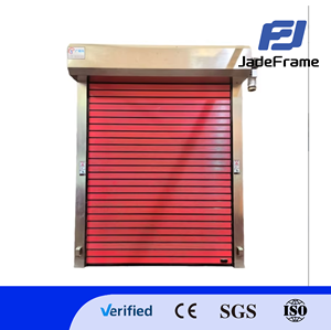 Portes industrielles et commerciales modernes de sécurité à isolation thermique Rouleau de rideau de protection contre le feu pour entrepôts - Product Image 1