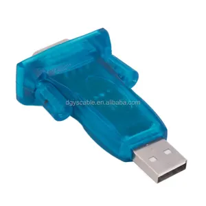 HL-340 के लिए नई USB RS232 कॉम पोर्ट सीरियल पीडीए 9pin DB9 एडाप्टर पारदर्शी नीले