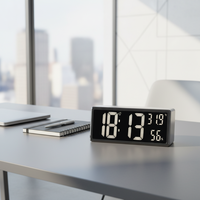 Reloj de Pared LED Digital Inteligente de Gran Pantalla con Temperatura y Calendario para Decoración de Oficina, Exhibición Grande para Niños