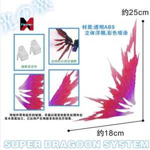 MB/RG Stage Act Suit Assembly Toys Light Wings Pièces d'effets spéciaux Figurine en PVC avec affichage Lightstick pour l'affichage - Product Image 2