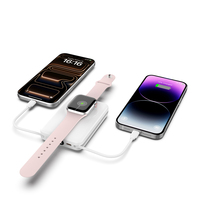 Banco de Energía Magnético Portátil de 10000 mAh con Pantalla Digital, PD20W, SCP22.5W, Cable USBC Integrado, para Teléfono y Reloj