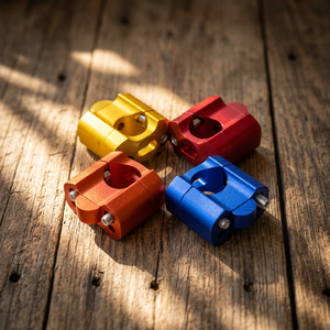 CNC Aluminum Handlebar Risers Clamp 22mm <b>28mm</b> Universal Motorcycle Mounts Red Blue Yellow Orange - Product Image 3
