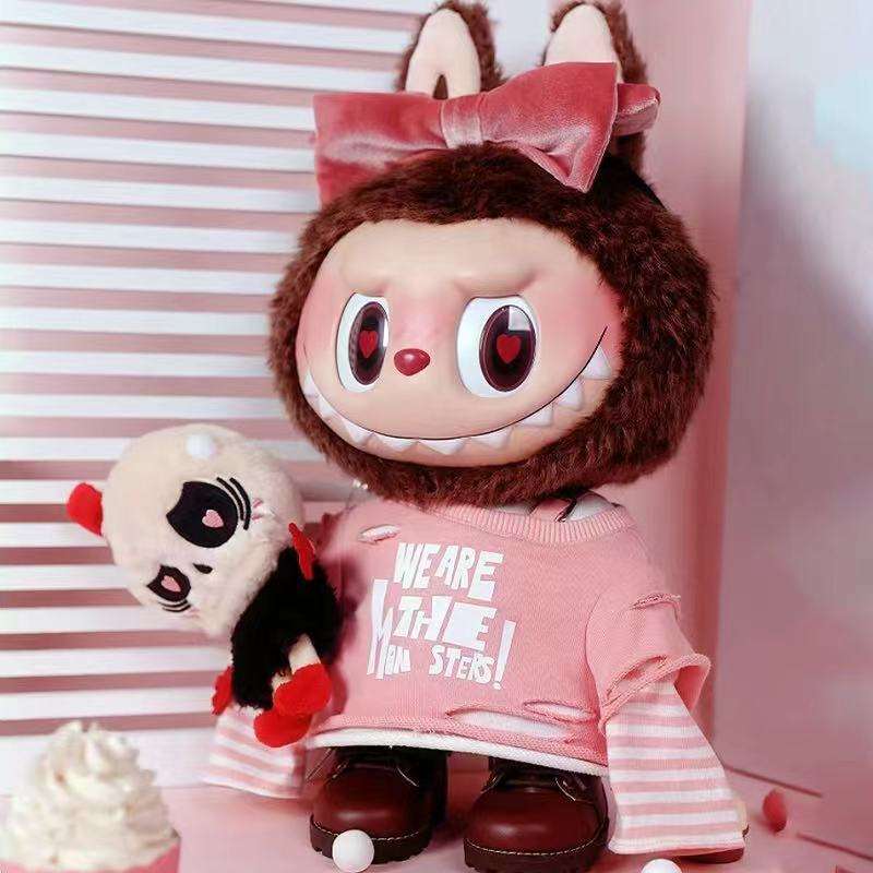POPMART Labubu PVC Plush Doll 38cm - Colorful Model Toy for