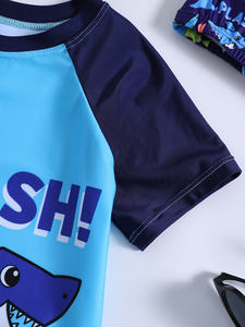 <span class=keywords><strong>Maillot</strong></span> <span class=keywords><strong>de</strong></span> <span class=keywords><strong>bain</strong></span> et short à manches courtes à imprimé animal pour <span class=keywords><strong>garçon</strong></span>, 3 pièces, été, bonnet <span class=keywords><strong>de</strong></span> <span class=keywords><strong>bain</strong></span>, aventures à la <span class=keywords><strong>piscine</strong></span> pour garçons - Product Image 2