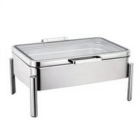 Chauffe-Plat Professionnel à Induction Hydraulique de Luxe en Acier Inoxydable pour Buffet, Idéal pour Hôtels 5 Étoiles