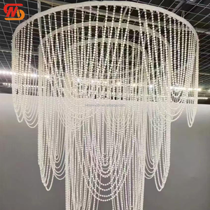 Decoraciones Metálicas para Techos de Bodas SMOOTH, Cortina de Perlas Acrílicas Colgantes - Product Image 3