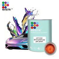 Revêtements liquides acryliques en laque cristal cuivre nacré pour la réparation automobile, utilisés pour la réparation de peinture, le pulvérisation et la correspondance des couleurs