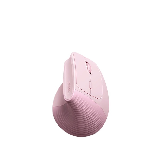 UGREEN Vertical Ergonomic Wireless Mouse 2.4G for Dual-Mode Quiet Click 4-Level DPI Adjustable Wrist-Friendly Made