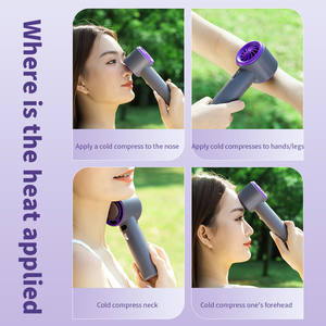 Logotipo personalizado alta velocidade Handheld Ice Turbo fãs Mini recarregável USB frio compressa portátil ventilador de refrigeração Stepless regulamento - Product Image 4