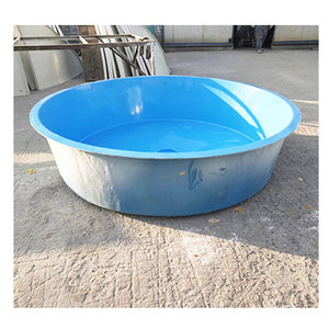 Tanque de Peixes em Fibra de Vidro Personalizável para Criação de Mudas, Modelo Quadrado de Formato Especial para Uso Externo, Processado à Mão, Modelo SR-05 para Camarões e Tartarugas - Product Image 1