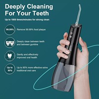 Portable Rechargeable 400ml Fil Dentaire Nettoyeur De Dents IPX7 Étanche Sans Fil Oral Dents Irrigateur Hydropulseur