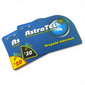 <span class=keywords><strong>Carte</strong></span> de recharge <span class=keywords><strong>prépayée</strong></span> personnalisée avec code PIN, en papier kraft cartonné 350 g/m², impression offset couleur, pour mot de passe de téléphone mobile - Product Image 3