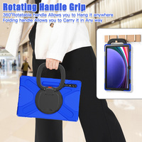 Casing Tablet tugas berat, pelindung kasar tahan guncangan dengan tali bahu untuk Samsung Tab S9 Ultra 14.6 "X910 2023