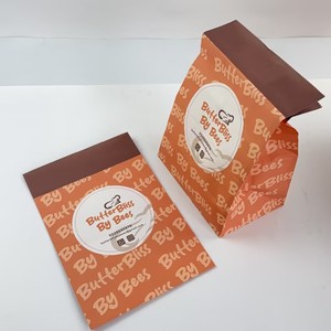 Custom Printed Square Bottom Bakery <b>Paper</b> Bags Brown Kraft Takeaway Bags For Bread Cookie Pastry Dessert Food Packaging = - Product Image 6