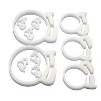 Colliers de serrage à double mâchoire à cliquet réglables en plastique, métriques 3,8-27,6 mm, type OEM