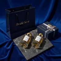 Flacons de parfum Atar de luxe 30ml 50ml, forme cylindrique, verre rayé, parfum classique, vaporisateur, flacons vides pour emballages de parfums