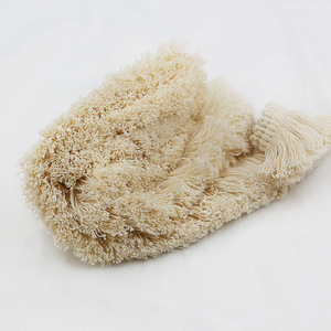 Vendita all'ingrosso di fabbrica 4cm di cotone con frange di nappe in pizzo nastro per tessuti per la casa tende tovaglie indumento - Product Image 3