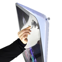Cadre lumineux LED mince pour affichage publicitaire de style magnétique