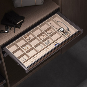 Jewelry <b>Box</b> Organizer <b>Drawer</b> Insert 600mm Aluminum Rectangle For Jewelry <b>Storage</b> - Product Image 1