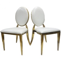 Silla de acero inoxidable al por mayor para salón de bodas, fabricante OEM
