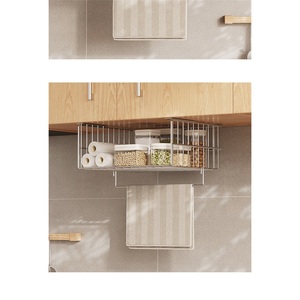 304 Stainless Steel Kitchen Storage <b>Rack</b> Non-Folding Double Tier Towel Holder Waterproof Standing Cabinet Under Mount - Product Image 5
