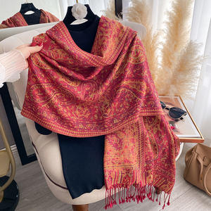 Chal de Flecos de Imitación de Cachemira de Lujo, Bufanda Larga, Mejora tu Look con Elegancia para el Vestido de Primavera - Product Image 4